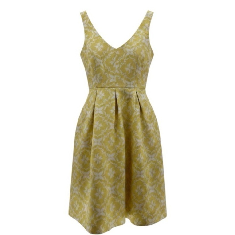 Anthropologie Moulinette Soeurs Longing for Yellow" Dress 2